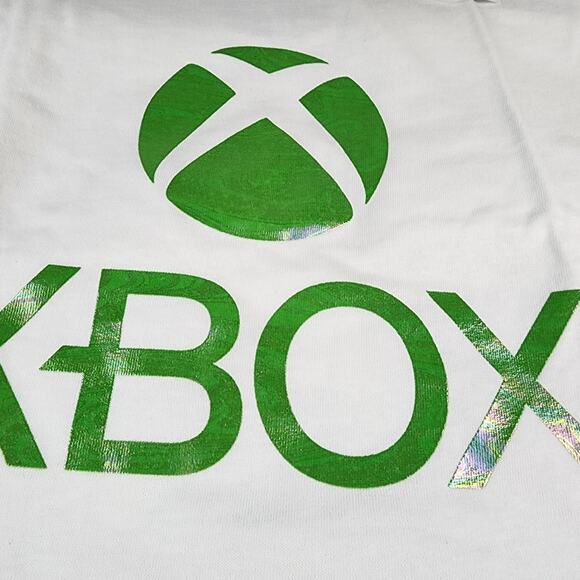 Xbox Unisex Medium Iridescent Logo Adult T-Shirt Original Video Game Gamer Tee - Picture 4 of 7